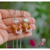 Кулон для двоих друзей "Best Friends. Пончики ушки Микки розовые". Цена за 1 комплект